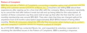 bbb warns of a pattern of complaints from Noom customers