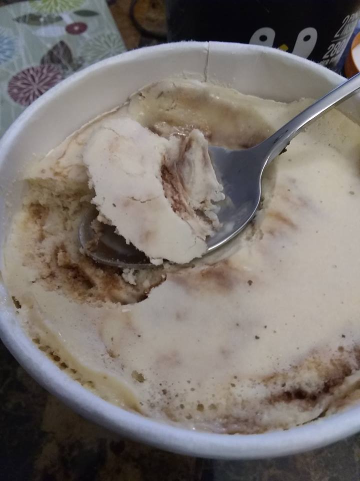 sweet habit pb and fudge flavor: peanut butter ice cream with fudge swirls